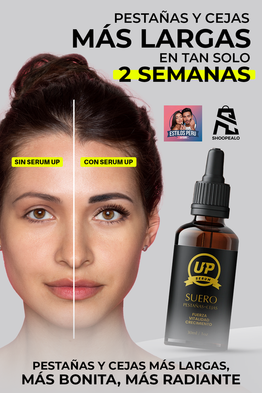 SERUM UP™- SUERO PARA PESTAÑAS Y CEJAS 100% EFECTIVO